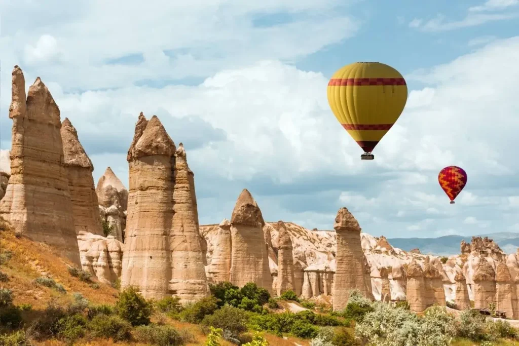 valle dell'amore mongolfiere